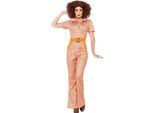 Tuta Da Donna Disco Anni '70 Arancione - S