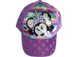 Berretto Disney Minnie Mouse, Berretto Base, Per Bambina, Con Minnie Come Unicorno, Viola Lucido, Taglia 52