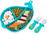 Set Di Stoviglie Per Bambini In Silicone Piatti + Posate Giligums