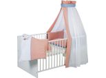 Set Biancheria Da Letto Per Neonati Schardt, 4 Pezzi Con Paracolpi, Trapunta, Baldacchino E Cuscino # 002