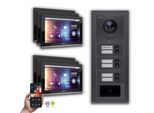 Videocitofono Ip Goliath: 10 Pollici 6 Case Famiglia, Rfid, Antracite : 10 Pollici Nero : Scatola Da Incasso Colore Monitor: 10 Pollici Nero Montaggio: Scatola Da Incasso
