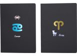 Taccuino 18,5X25,5 Cm, 34 Pagine Bianche A Righe - Zodiaco