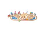 Bigjigs Rail Binario Del Treno In Legno Pulizia Della Costa 70 Pezzi