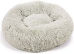 Beeztees Yali - Letto Per Cani - Peluche - Grigio Chiaro - Diam. Diam. 50 Cm