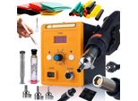 Rosfix Stazione Di Saldatura Ad Aria Calda 858D + Set Di Ugelli Da 3 Pezzi + Set Di Tubi Da 328 Pezzi + Flusso RMA-223