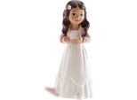 Statuetta Per Torta Donna Vestita In Modo Sociale 16Cm - Santa Comunione - Dekora