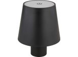 Globo Lampada Da Tavolo Led Ricaricabile Vannie, Lampada A Bottiglia, H 13 Cm, Dimmerabile, Nero, 58438GS