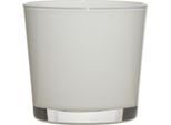 Portacandele Conner White H. 11Cm P. 11,5Cm Vetro Rotondo Bianco Hakbijl