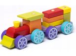 Blocchi Di Legno Educativi Cubika Train, 10 Pezzi. 15603