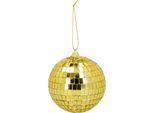 6 Palle Da Discoteca Oro Decorazione Per Feste In Discoteca Ø: 8 Cm