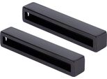 Alberts 834944 Mensola Jona, Una Coppia, Mensole In Coppia O Singolarmente, Nero, Dimensioni 40 X 220 X 40 Mm