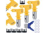 Rosfix Set Ultra Spray 5X Ugelli Spray 513/517/519/417/617 + Protezione Doccia In Acciaio Inox + 10 Guarnizioni – Filettatura 7/8”