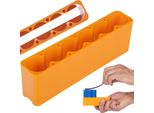 Rosfix – Stampo Per Saldatura Batterie Per 6 Celle | Base Stabile | Spazio Di 10 Mm | Dimensioni: 11 X 2 X 3,5 Cm