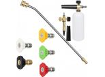Rosfix Set Con 5 Ugelli Ad Attacco Rapido Per Idropulitrici (0°, 15°, 25°, 40°