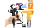 Rosfix Set Turbojet TJ1 Ultra Spray 519 – Pistola A Spruzzo Per Verniciatura Con Ugello Da 25 Cm, Filettatura Da 1/4”