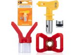 Rosfix Set Ultra Spray 519 – Set Ugelli Di Spruzzatura Con Protezione Doccia, Filettatura 7/8", Larghezza Spruzzo 25 Cm"