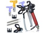 Rosfix Pistola A Spruzzo Per Spruzzatore Di Vernice Ultraspray Redjet RJ1 + Ugello Per Vernice Ultra Spray 517 + 2 Filtri A Dito Bianchi Da 60 Mesh