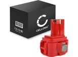Cellonic Batteria 9120, 9120, 9134, 9135, 9133, 192638-6, 9102 Compatibile Con Makita BMR100, 6222D, 6261D, 6207D, 6204D, 6226D, 6260D Ricambio Da 3Ah, 9.6V, Per Utensile Attrezzo Power Tool