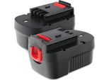 2X Cellonic Batteria A14, A1714,A9251, A144,A14F, A14NH Compatibile Con Black &Decker RD1440K, AST214XC, BDG14SF, BDGL1440, BDGL14K-2, CD142SK Ricambio Da 3Ah, 14.4V, Per Utensile Attrezzo Power Tool