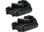 2X Cellonic Batteria DCB127, DCB121,DCB123, DCB123, DCB125 Compatibile Con DCR020, DCR020, DCR027, DCD710D2, DCE089, DCL040 Ricambio Da 2Ah, 10.8V, Per Utensile Attrezzo Power Tool