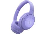 Doqaus Cuffie Bluetooth Over Ear, 70 Ore Di Riproduzione, Senza Fili, 3 Modalità Eq, Hifi Stereo, Pieghevoli, Bluetooth 5.3 Wireless, Perfette Per Viaggiare, Viola