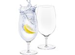 Wilmax Bicchieri Da Birra Fatti A Mano | Set Di 2 | 420 Ml | Bicchieri Da Bere | Bicchieri Da Birra | Lavabili In Lavastoviglie | Bicchieri Da Birra | Bicchieri Da Birra | Bicchieri Da Birra