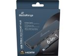 Mediarange MRCS519 Mediarange Hub USB-C 6 In 1 Multiport Adapter, Silber