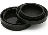 Tappo Protettiva Obiettivo Posteriore Compatibile Con Canon Ef, EF-S Coperchio Custodia Body Cap Eos Ef, EF-S Copertura Cover Cap Ef EF-S Mount (Copriobiettivo E + Copriobiettivo Posteriore RF-3)