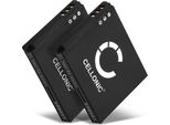 Cellonic, Batteria Per Fotocamera, Compatibile Con Canon Ixus 130, Powershot SD600, Digital NB-4L (3.7V, 850Mah) 2 Pezzi