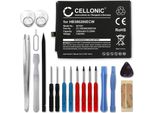 Cellonic Set Batteria Di Ricambio HB386280ECW 3200Mah + Cacciaviti E Strumenti Compatibile Con Huawei P10 / Honor 9 Sostituzione Per Smartphone