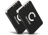 Cellonic, Batteria Per Telecomandi Compatibile Con Logitech Harmony 915 Remote, Harmony 1100 Remote, Squeezebox Duet Controler (1300Mah, 3.7V) 2X