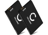 Cellonic, Batteria Per Cuffie Compatibile Con Steelseries Arctis Pro Wireless, Siberia 800, Siberia 840 (900Mah, 3.7V) 2X Batteria Di Ricambio Steel Series 160240