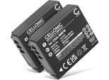 Cellonic, Batteria Per Fotocamera, Compatibile Con Panasonic Lumix DMC-TZ3, DMC-TZ2, DMW-BCD10 (3.7V, 900Mah) 2 Pezzi