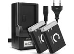 Cellonic 2X Batteria NB-13L Compatibile Con Canon Powershot G7 X Mark Ii G1X Mark Iii G5 X G9 X Mark Ii SX740 Hs Sx 620 1010Mah + Caricabatterie CB-2LHE Di Ricambio, Pila + Caricatore
