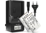 Cellonic, Batteria Per Fotocamera, Compatibile Con Nikon EN-EL5, Coolpix P520, P500, P510, P100 (3.7V, 1180Mah ) 2 Pezzi + Caricabatterie