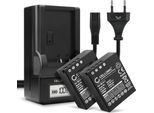 Cellonic, Batteria Per Fotocamera, Compatibile Con Olympus BLH-1, OM-D E-M1 Mark Ii, Iii, E-M1X (7.4V, 2000Mah) 2 Pezzi + Caricabatterie