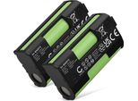 Cellonic, Batteria Per Cuffie Compatibile Con Sennheiser Ek 2000, Skm 100 (Ew100 G3), Sk 100 (Ew100 G3) (1600Mah, 2.4V) 2X Batteria Di Ricambio BA2015,BA2015G2