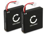 Cellonic, Batteria Per Cuffie Compatibile Con Logitech H800 (230Mah, 3.7V) 2X Batteria Di Ricambio 533-000067,AHB472625PST, L/N: 1109, L/N: 1110