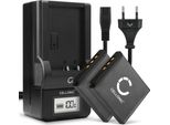 Cellonic, Batteria Per Fotocamera, Compatibile Con Pentax Optio VS20, A40, D-LI68, Q10, A36, S12 (3.7V, 700Mah) 2 Pezzi + Caricabatterie