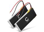 Cellonic, Batteria Per Cuffie Compatibile Con Cardo Scala Rider Q3, Scala Rider Q1, Scala Rider Solo (320Mah, 3.7V) 2X Batteria Di Ricambio WW452050PL