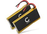 Cellonic, Batteria Per Cuffie Compatibile Con Cardo Scala Rider Packtalk Duo (850Mah, 3.7V) 2X Batteria Di Ricambio BAT00007, SRPT0102