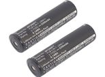 Subtel, Batteria Per Torcia Compatibile Con Inova T4, UR611 (2200Mah, 3.7V) 2X Batteria Di Ricambio FLB-LIN-7
