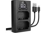 Cellonic Caricatore Doppio NP-FZ100 Smart E Veloce Compatibile Con Caricabatterie Dual BC-QZ1 Di Ricarica