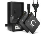 Cellonic, Batteria Per Fotocamera Compatibile Con Canon Powershot NB-8L, A2200, A3100 Is, A3300 (3.7V, 700Mah) 2 Pezzi + Caricabatterie