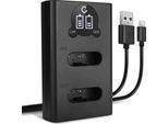 Cellonic Caricatore Doppio NP-BX1 Smart E Veloce Compatibile Con Caricabatterie Dual ACC-TRBX + Cavo Usb Di Ricarica