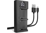 Cellonic Caricatore Doppio NP-F970 -F550 -F750 -F330 Smart E Veloce Compatibile Con Caricabatterie Dual BC-VM50 Di Ricarica