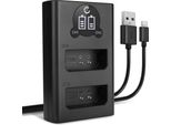 Cellonic Caricatore Doppio LP-E10 Smart E Veloce Compatibile Con Caricabatterie Dual LC-E10 Di Ricarica