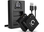 Cellonic, Batteria Per Fotocamera, Compatibile Con Panasonic DMW-BLG10E, Lumix DMC-TZ80, DMC-TZ100 (7.4V, 980Mah) 2 Pezzi + Doppio Caricabatterie