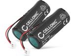 Cellonic, Batteria Rasoio Compatibile Con Wella Xpert HS71, Carvis HS75, Xpert HS71 Profi (1400Mah, 3.7V) 2X
