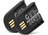 Cellonic, Batteria Per Cuffie Compatibile Con Plantronics Savi W740, Savi 440, Savi 740 (140Mah, 3.7V) 2X Batteria Di Ricambio 204755-01, 82742-01, 84598-01
